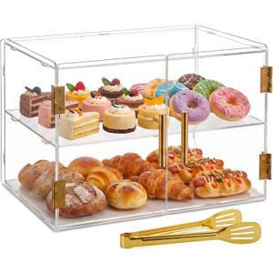 2 Tiers Countertop Bakery Display Case