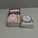 Peakeep Analog Alarm Clock Non-Ticking Silent, Optional 7 Wake-up Sounds with Volume Control, Nightlight and Snooze, AA Battery Operated (Black)