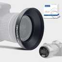40.5mm Universal Metal Lens Hood,Wide Angle Lens Hood Compatible All 40.5mm Brands Camera Lens(and Easy to Install and Remove) 1pcs 40.5mm Lens Cap