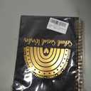 MFOMFO Thank You Gifts for School Social Worker, Inspirational School Social Worker Volunteers for Women, Office Meeting Notebook for Work, Encouragement Educator Staff Gold Spiral Notebooks-LTJ11