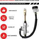 EATAKWARD Rear Foot Disc Hydraulic Brake Master Cylinder Caliper Assembly, Replacement for 150cc 200cc 250cc Taotao Coolster Roketa Vitacci Peace SunL RPS Icebear Chinese ATV Quad 4 Wheeler Dune Buggy