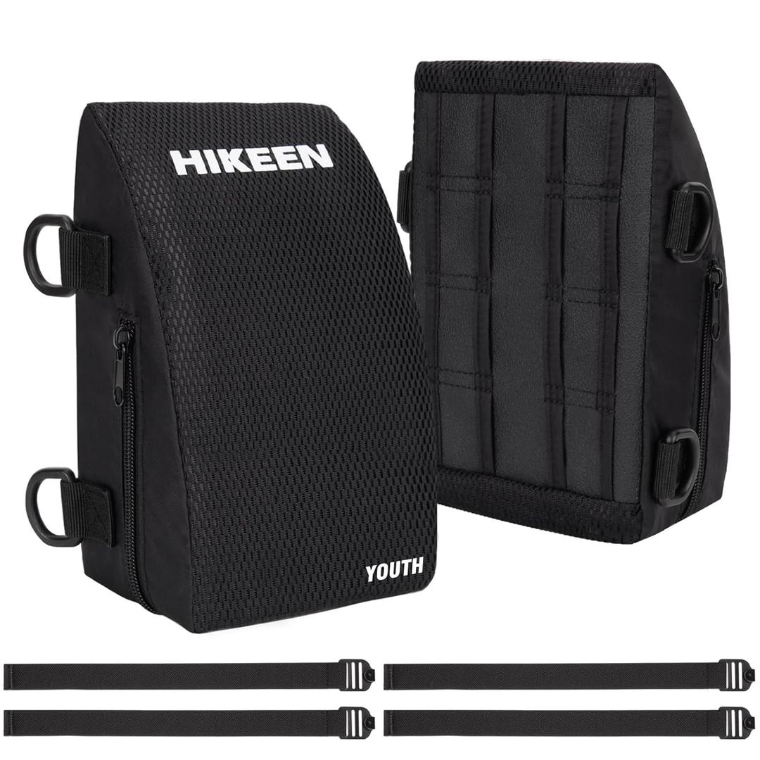 Hikeen Baseball Catcher Knee Supports Catcher Knee Pads for Baseball Softball with Removable Sponge Block Catchers Knee Wedge Catcher Knee Support Gear for Youth Kids