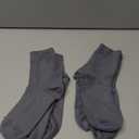 SERISIMPLE Viscose Bamboo Men's Breathable Quarter Thin Ankle High Socks - Comfort Cool Soft 5 Pairs (Large, Dark Grey)