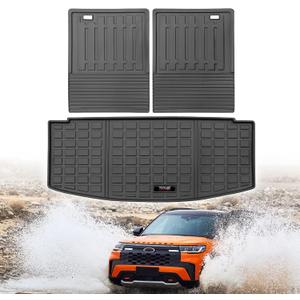Custom for 2020-2025 2026 Ford Explorer Cargo Mats Trunk Liner and 3rd Rear Seat Backrest Mat All Weather TPE Protection Mat Accessories (for 2020-2026 Ford Explorer)