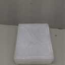 6 Pcs Clear A4 File Portable Project Case, Plastic Storage Box for 8.5" x 11" Letter Paper, Scrapbook Paper Storage Boxes Documents Magazines Holder (whie)