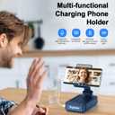 Gifts for Men Women, Bluetooth Speaker Phone Stand with Charging Function 360 Rotable Adjustable Cell Phone Holder HD Surround Sound for Desk Fits All Phones,Tablet (Blue)