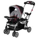 Baby Trend Sit N' Stand Children Kids Lightweight Foldable Portable Dual Front and Back Seat Ultra Stroller with Parent and Child Tray, Phantom
