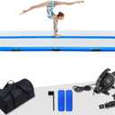 FunWater Inflatable Gymnastics Mat 10ft/13ft Tumble Track Tumbling Mat 4in Thick Gymnastic Mats for Kids with Electric Pump for Home Use/Training/Cheerleading/Gym/Yoga