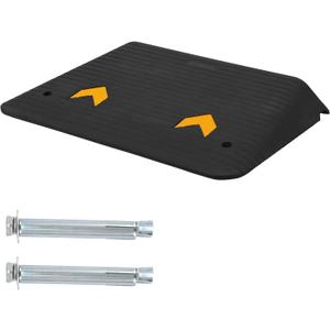 Rubber Threshold Ramp Doorway, 3" Rise Wheelchair Ramp, Non-Silp Surface, 33000 LBS Capacity, Portable Ramp for Wheelchairs Home Doorways Driveway Curb