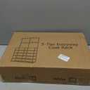 UDEAR 5Tier Coat and Shoe Rack, Entryway Coat Rack with 8 Hooks, Double Row Shoes Organizer for Living Room, Bedroom, Office, Black