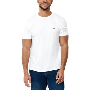 INTO The AM Mens T Shirt with - Short Crew Neck Soft Fitted Tees  Fresh Classic Basic Men's T-Shirts. Black, XL