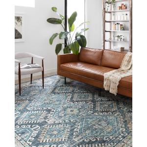 Loloi Skye Denim/Natural 2'-0" x 5'-0" Accent Rug