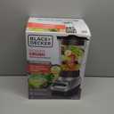 BLACK+DECKER PowerCrush Multi-Function Blender with 6-Cup Glass Jar, 4 Speed Settings, Silver