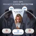 Ruky for Samsung Galaxy S25 Ultra case with Privacy Screen Protector, [Compatible with MagSafe] Transparent Shockproof Protective Phone Case Slim for Samsung S25 Ultra 6.9 inch, Clear