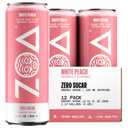 ZOA Zero Sugar Energy Drinks, White Peach - Sugar Free with Electrolytes, Healthy Vitamin C, Amino Acids, Essential B-Vitamins, and Caffeine from Green Tea - 12 Fl Oz (12-Pack)