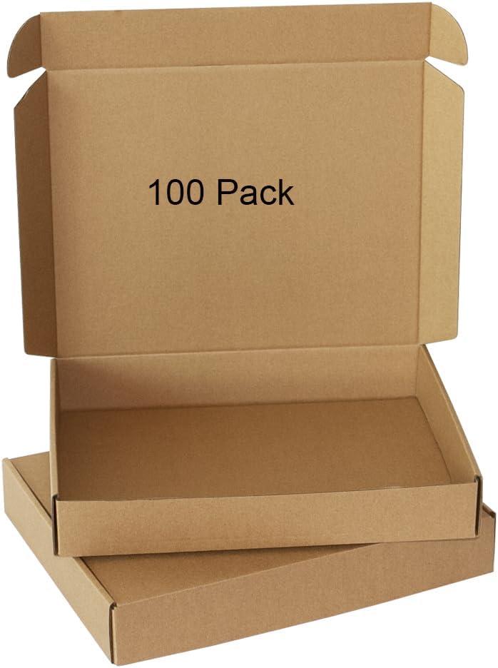 GDYIHANG11x8x2 Inches 100 Pack Brown Mail Order Boxes, Shipping Boxes,Mailing Boxes Corrugated Box Mailers Shipping,Storage Or Small Business Pac