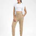 G Gradual Joggers for Women 4 Pockets High Waisted Athletic Jogger Pants Soft Sweatpants for Workout Running Travel (Yellow, XL)