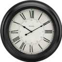 Westclox 32213VBK 24 inch Traditional Wall Clock Battery-Operated Clock for Living Room, Bedroom, Office | Ideal Housewarming Gift (Black)