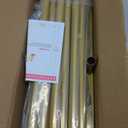 6.6FT Metal Wedding Arch Stand Gold Square Arched Backdrop Frame for Party Ceremony Valentines Day Birthday Bridal Baby Shower Garden Floral Balloon Arch Decoration