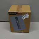 LaDoVita 3 Pack Ceramic Plant Pots 6/5/4 inch, Flowerpot for Indoor Plants with Drainage Holes and Tray, Outdoor Garden Planters, Modern Decorative for Home, White Vertical Stripes