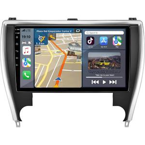 for Toyota Camry Radio Upgrade 2015-2017: Android 14 Car Stereo Replacement with Wireless CarPlay Android Auto - 10.2 Inch Touchscreen Head Unit GPS Navigation 2G+32G