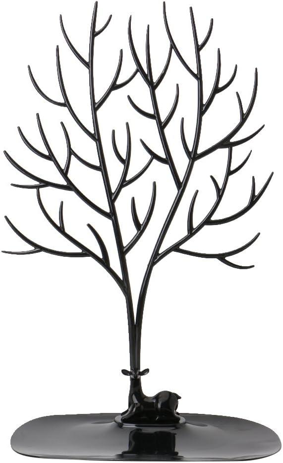 SOFEA Jewelry Necklace Ring Earring Tree Deer Stand Display Organizer Holder Show Rack