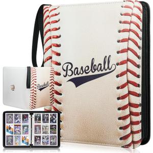 1080 Pockets Baseball Card Binder 9 Pocket, Trading Card Binder With 60 Removable Sleeves, Baseball Card Holder Sports Card Collection Binder Top Loader Binder For MTG, TCG, Game Gifts For Boys