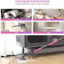 Schenley 19-in-1 Steam Mop Dual-Rod Design with Detachable Handheld Steamer for Walls, Grouts, Hard Floors, Tiles, includes Multi-purpose Accessories, Washable Microfiber Pads and Disposable Pads