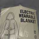 Wearable Heated Blankets, Electric Snuggle Blanket with Foot Pockets, Sleeves, Hood, Waist Belt, 50"x70" Electric Heating Throw Blanket Wearable Heated Robe