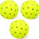Amazon Basics Outdoor Pickleball Balls, USAPA Approved, Yellow, 6 Pieces