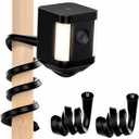 2Pack Flexible Twist Mount for Ring Stick Up Cam Battery/Plug-in 3rd Gen/Ring Outdoor Cam Plus & Spotlight Pro/Plus (Battery), Easy Installation Mounting Bracket Without Drilling (Black)