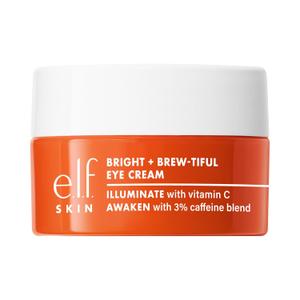 e.l.f. SKIN Bright + Brew-tiful Eye Cream, Helps Brighten Appearance Of Undereye Dark Circles & Repair Puffiness, Vegan & Cruelty-Free (0.52 Ounce (Pack of 1))