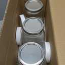 64 Oz Wide Mouth Mason Jars 3 Pack, Clear Glass Canning Jars with Metal Split Lids, Dual-Sided Measurement Marks, Large Glass Jars for Fermenting, Pickling, Food Storage & Kitchen Use