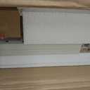 RUSTOWN Rattan Bathroom Wall Cabinet, Boho Medicine Cabinet with 2 Arched Doors, Farmhouse Over the Toilet Storage Cabinets with Adjustable Shelves & Towel Bar, 3-Tier Wall Mounted Cabinets