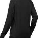 Saloogoe Sweatshirts for Women Crewneck Cable Knit Sleeve Sweaters Lightweight Fashion 2025 (Black, M)
