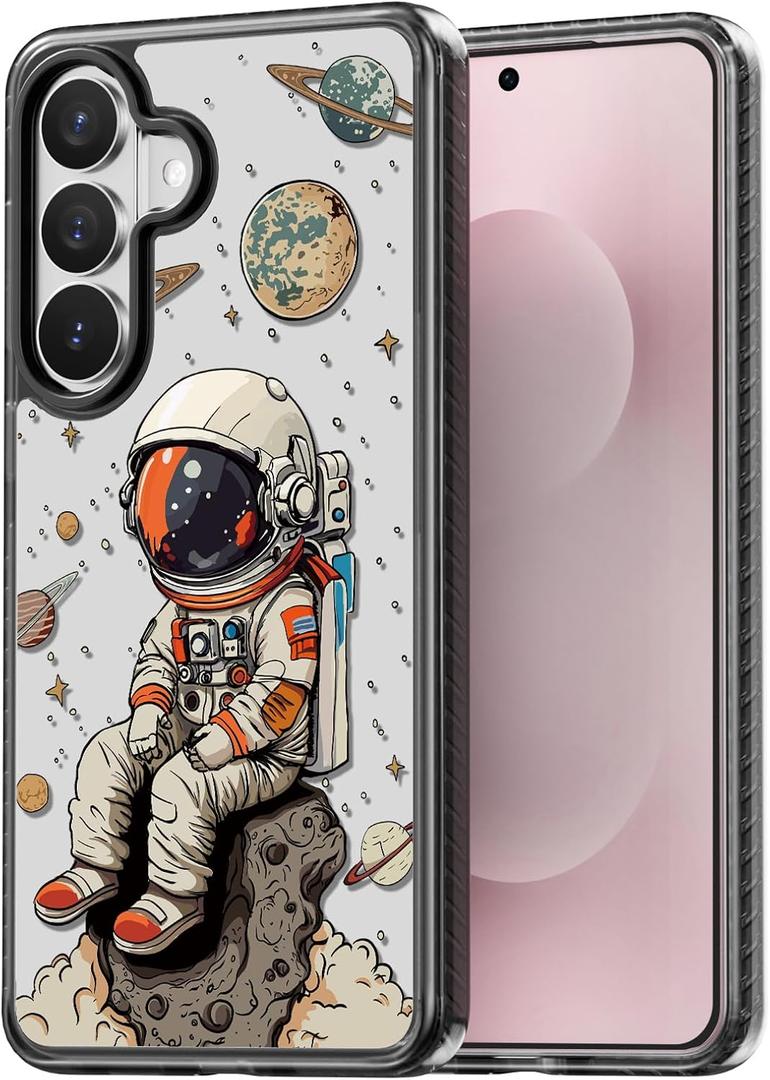 Bouvardia for Samsung Galaxy S26 Plus Case (Cool Astronaut) | Cute Girly Design for Women, Shockproof