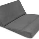 SensorPEDIC On-The- Go Supportive Foam Tablet Wedge Accessory Pillow, 16" x 13", Grey