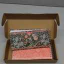 The Gifted Stationery 3 Pack Top Bound Spiral Notebooks, Hard Cover Skinny Notepads, William Morris Inspired (100 Sheets/200 Pages, 8.4x3.75)