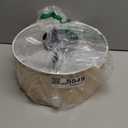 13 Inch Flush Mount Ceiling Light with Burlap Linen Drum Shade, Semi Flush Mount Ceiling Fixture, 3-Light Drum Light Fixture, Rustic Farmhouse Style for Bedroom, Living Room, Hallway, Entryway (Beige)