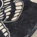 Halloween Bath Rug, Coffin Shape Rug, 21x31 in, Dark Bath Mat for Decor, Black Bathroom Rugs, Halloween Decorative Mat Skull Moth Floor Rug for Bathroom, Halloween Party, Kitchen, Entryway, Non-Slip