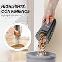 Candy Corded Stick Vacuum Cleaner, Powerful Suction Handheld Vacuum with One-Click Dust Disposal, 3-in-1 Use for Hard Floor, Ceramic Tile, 0.8 Liters Capacity, Easy Clean