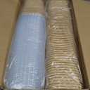 50 Pack 35 oz Paper Food Containers with Lids, Microwavable and Freezer Use Paper Meal Prep Containers Disposable Food Prep and Take Out Food Containers, 50 Bowls 50 Lids