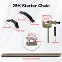 25H 62 Links Timing Starter Chain Breaker Kit Compatible with 125cc 110cc Tao tao Coolster Kazuma Baja Chinese ATV Quad 4 Wheeler Lifan Apollo Vitacci 90cc 70cc 50cc Pit Dirt Bike Go Kart Parts