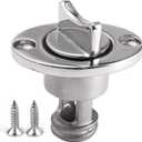 Oval Garboard Drain Plug,Marine 316 Stainless Steel Drain Plug Fits 1" Hole,with Waterproof O Seal Ring,Boat Transoms Garboard Drain Plug