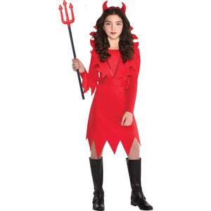SUIT YOURSELF Devious Devil Halloween Costume for Girls, with Accessories (Medium)