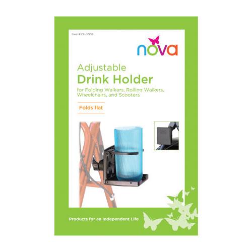 Nova Adjustable Rollator Drink Holder Walker Rollator CH-1000