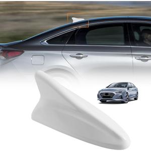 Shark Fin Antenna Cover,Car Roof Antenna Caps Compatible with Hyundai Sonata LF 4Doors Sedan 2014-2019,for Elantra 2011-2016;for Kia Optima 2014-2016,96210-3X100/962102T700ABT,White