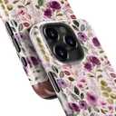 STARVIP for iPhone 16 Pro Max Case Cute – Wireless Charging Compatible – Dual-Layer Shockproof Protection with Stylish Wildflower Design – Protective Cover for Women - Custom Floral Wallpaper