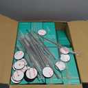 YOUKE OLA 16 Pack Skinny Tumblers 20oz Bulk Straight Stainless Steel Double Wall Vacuum Insulated Tumbler with Lid and Straw & Silicone Base for Travel, DIY, 16 Colors