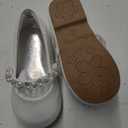 DREAM PAIRS Girls Mary Jane Dress Shoes Ballerina Flats for Wedding, Party (Toddler/Little Kid/Big Kid) 4T, White